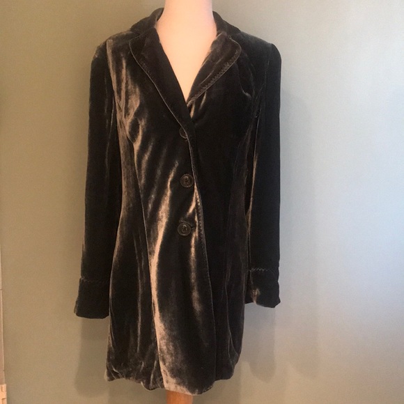 Coldwater Creek Jackets & Blazers - VELVET VELVET VELVET Long jade jacket